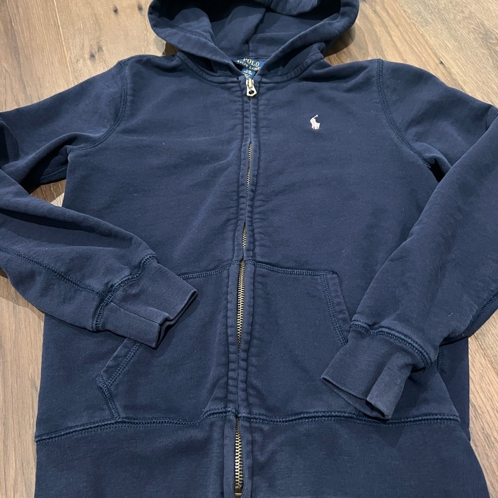 Polo Ralph Lauren
Big Girls L 12/14 French Terry Hoodie Jacket
Navy Blue Pink